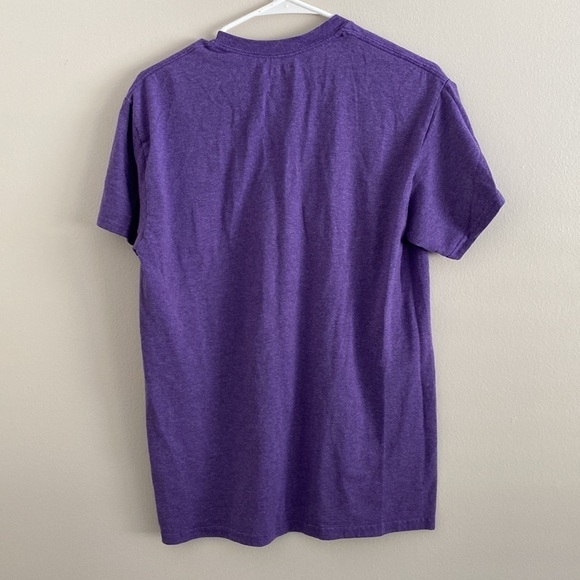 Purple handmade women’s T-shirt - Picture 3 of 4